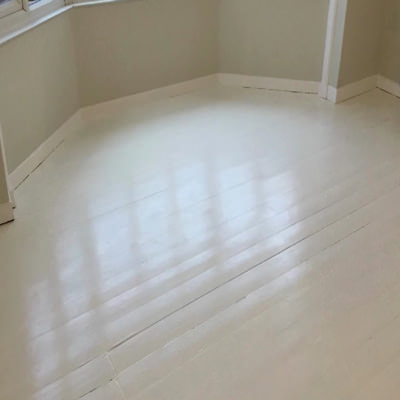 White colored paint for wooden floors