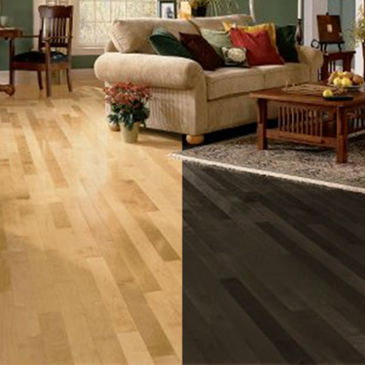 dark and light hardwood floor comparison