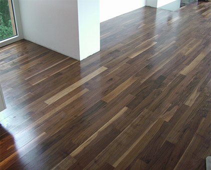 Designer walnut for lounge flooring